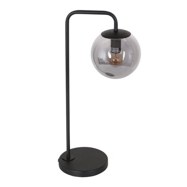 Steinhauer Modern - Tafellamp - 1 Lichts -  Staand - Zwart - Smoke - Bollique