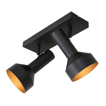 Anne Lighting Moderne opbouwspot Bundle 2-lichts zwart goud