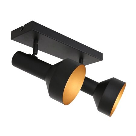 Anne Lighting Moderne opbouwspot Bundle 2-lichts zwart goud