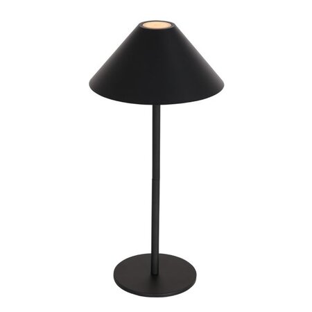 Steinhauer Moderne oplaadbare tafellamp Ancilla 1-lichts zwart