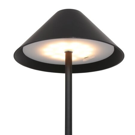 Steinhauer Moderne oplaadbare tafellamp Ancilla 1-lichts zwart