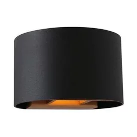 Wandlamp Muro 1-lichts zwart 13 cm