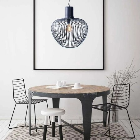 Freelight Moderne Industriële hanglamp Arraffone Ø55 cm zwart