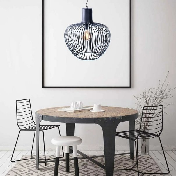 Freelight Moderne - Industriele - Hanglamp - Ø55 cm - Zwart - Arraffone
