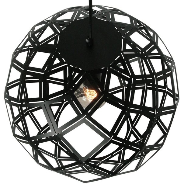 Freelight Moderne - Hanglamp - 1 Lichts - 30 cm - Zwart - Emma