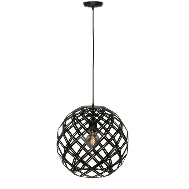 Freelight Moderne - Hanglamp - 1 Lichts - 40 cm - Zwart - Emma