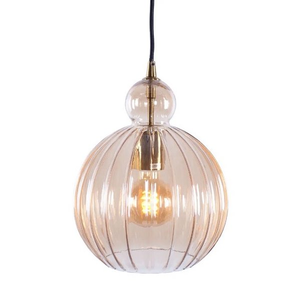 Freelight Design - Hanglamp - Amber Glas - 25 cm - Gloriana