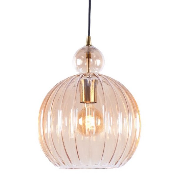 Freelight Design - Hanglamp - Amber Glas - 28 cm - Gloriana