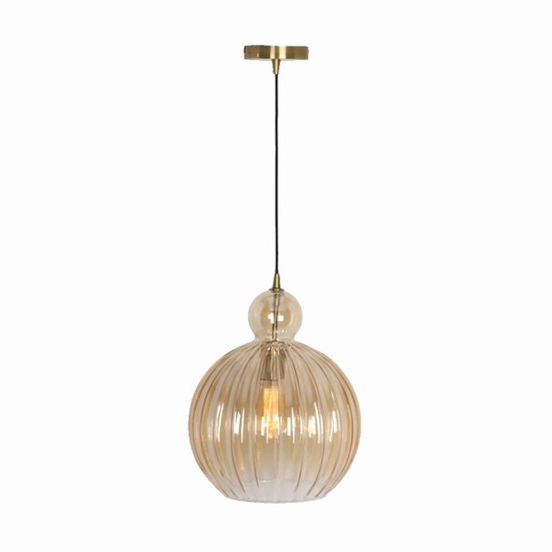 Freelight Design - Hanglamp - Amber Glas - 32 cm - Gloriana