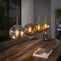 Gedateerd halfgeleider moreel Design - Moderne - Industriële - Glazen - 4 Lichts - Hanglamp - Mira