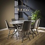 Industriële - eetkamertafel - MDF 3D betonlook - 200 cm - Roxy