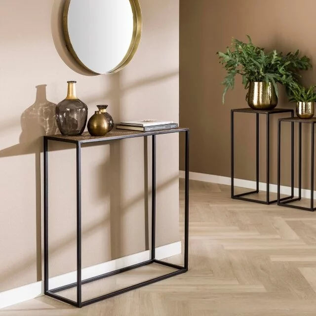 Haltafel Magma brons antiek 75 cm