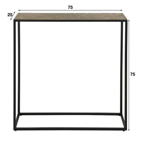 BelaLuz Moderne Industriële Haltafel Magma 75 cm antiek brons
