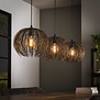 Industriële - Hanglamp - Zwart Bruin - 3 lichts - Nido