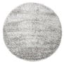 Vloerkleed - Carpet - Grijs - Velours - Ø 200 cm - Dolce