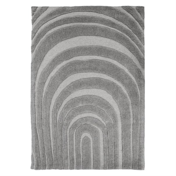 By Boo Vloerkleed - Carpet - Grijs - 160 x 230 cm - Maze
