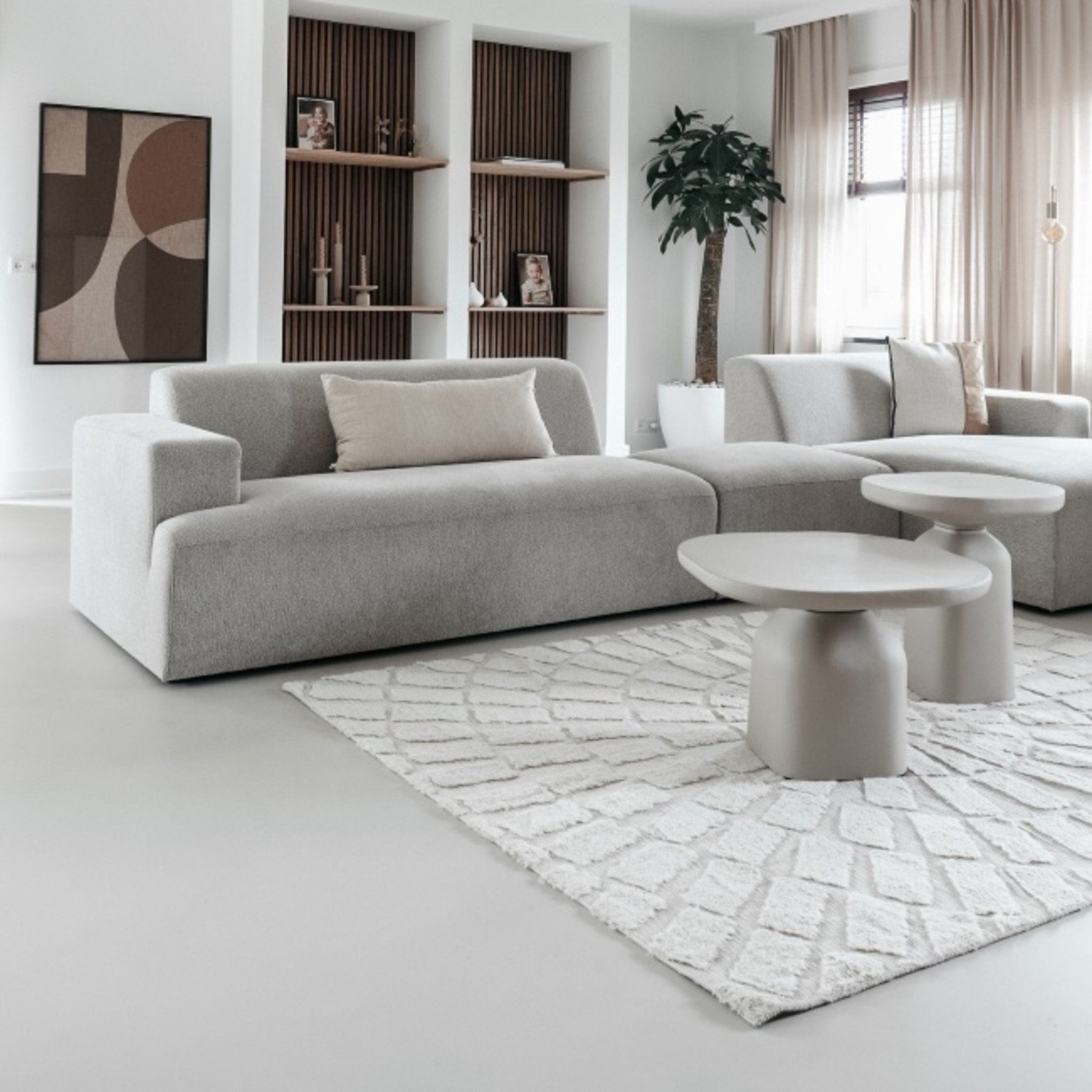 Bijlage doorboren Traditioneel Vloerkleed - Carpet - Beige - 160 x 230 cm - Sunburst