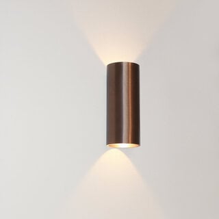 Wandlamp Brody 2-lichts Brons Geborsteld