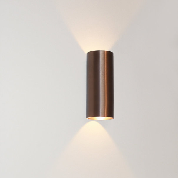 Artdelight Modern - Wandlamp - 2 lichts - Brons - Ø7,2 cm - Brody
