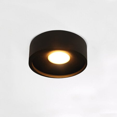 Artdelight Moderne plafondlamp Orlando 1-lichts Ø14cm zwart
