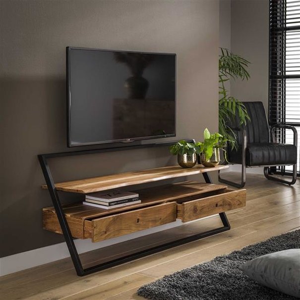 BelaLuz Moderne - Landelijke - TV Meubel - 2 laden - 140 cm - Bono