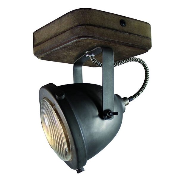 Freelight Industriële - Opbouwspot - Zwart - 1 lichts - Woody