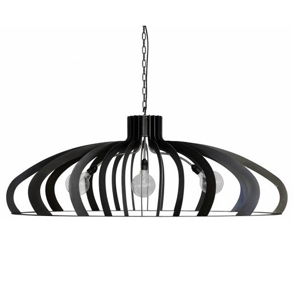 Ztahl Modern industriële - Hanglamp - Zwart - 3 lichts ovaal - Catania
