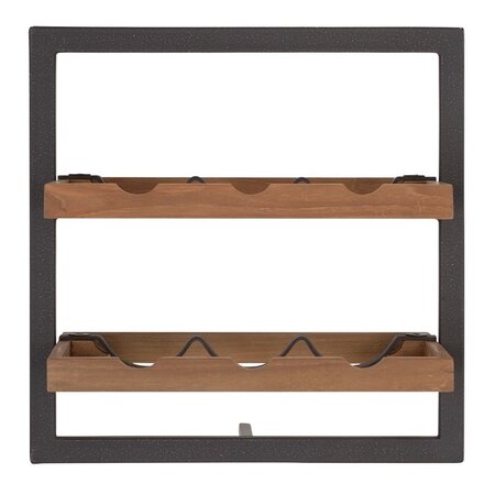 Shelfmate Winemate 35 x 35 x 25 cm teak type B 6 flessen