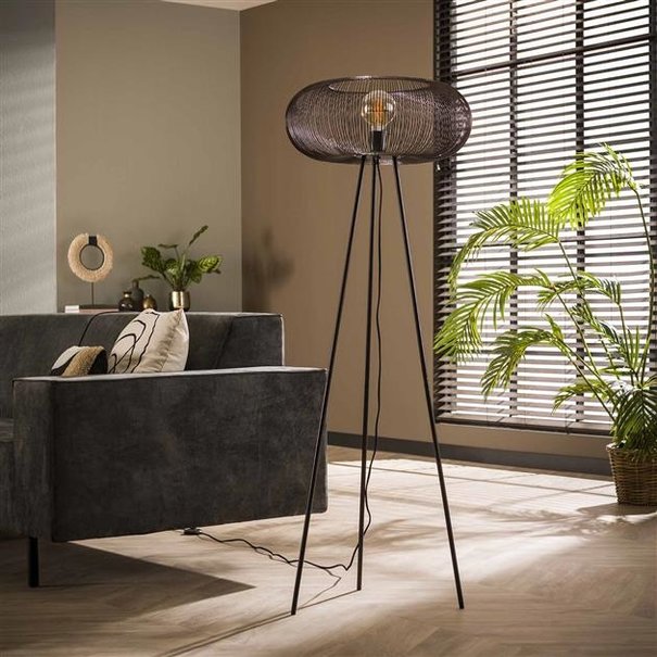 BelaLuz Industriële - Moderne - Vloerlamp - Brons - Vince