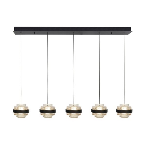 Highlight Design - Modern - 5-lichts - Hanglamp - Transparant - Dynasty