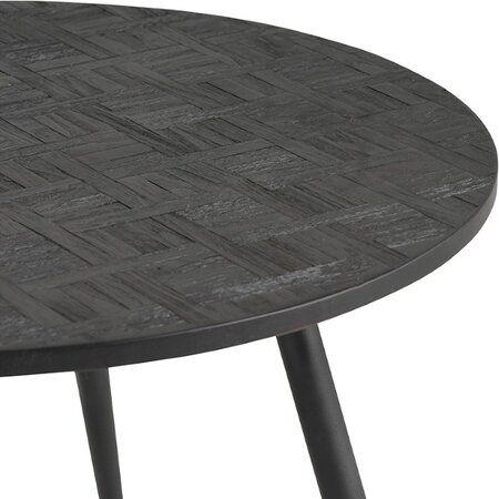 Nijwie Moderne Landelijke salontafel Delano 3 set zwart