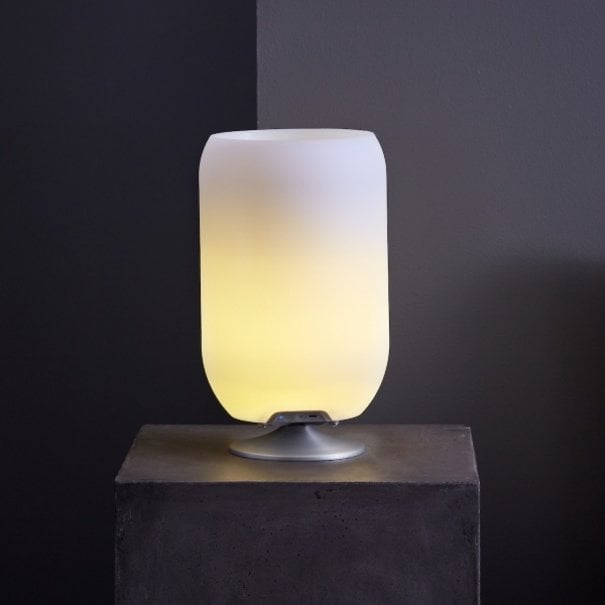 Kooduu Kooduu - Dimbaar LED - Bluetooth Speaker - buitenlamp - Atmos Silver