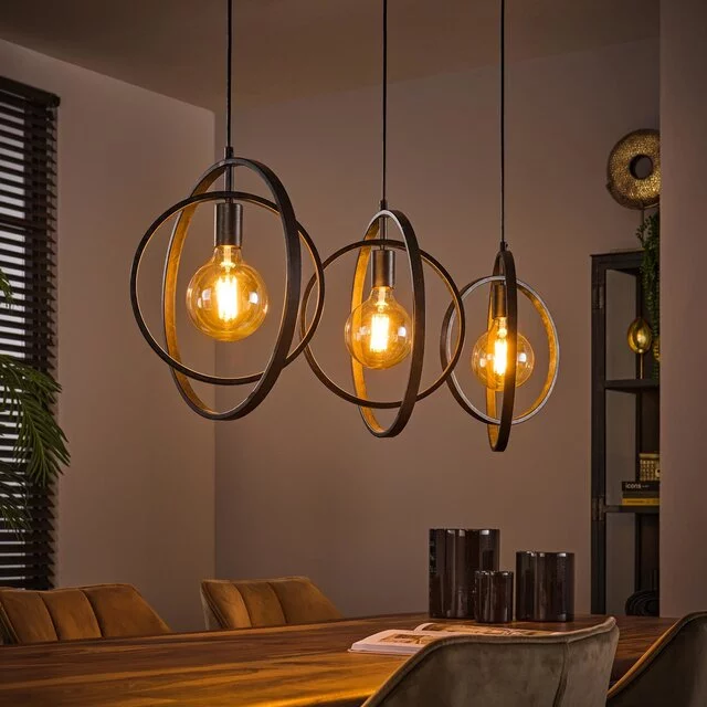 Hanglamp Ozon 3-lichts Charcoal