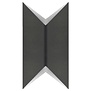 Moderne - Design - Wandlamp - 1 Lichts - Zwart - Crown