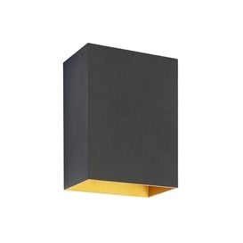 Uitdrukkelijk rib potlood Moderne - Wandlamp - 2 Lichts - Up and Down - Zwart Goud - Hera