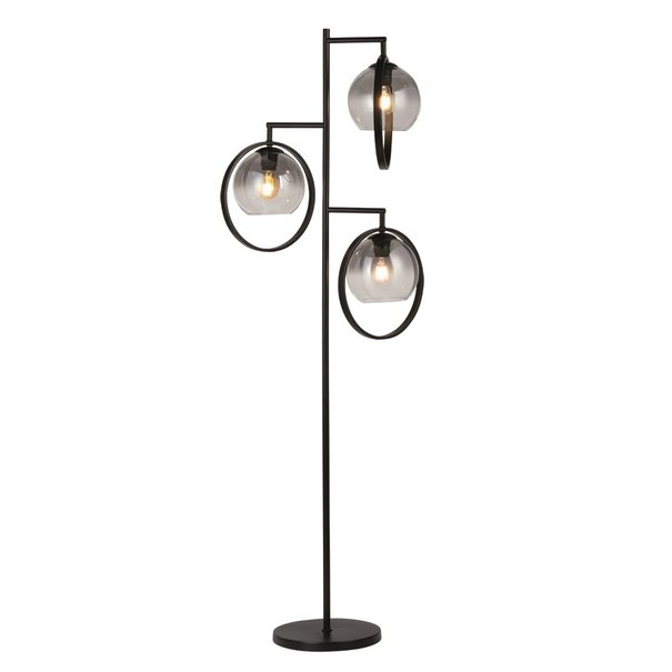 Freelight Moderne - Design - Vloerlamp - 3 Lichts - Smoke - Aureol