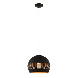 Hanglamp Globo 1-lichts zwart goud