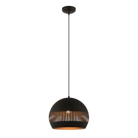 Freelight Moderne Industriële hanglamp Globo Ø40 cm zwart