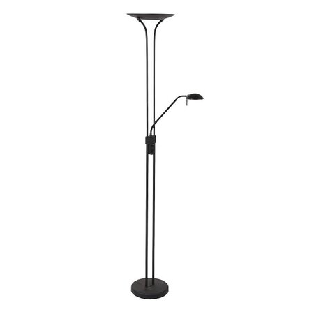 Mexlite Moderne vloerlamp Biron LED zwart