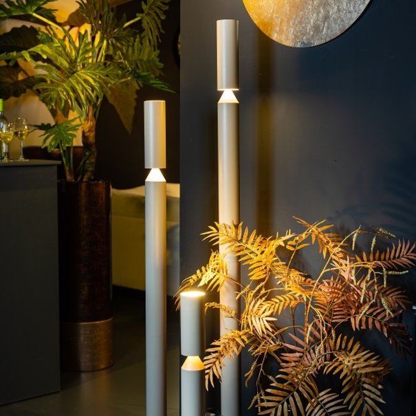 ETH Moderne - Design - Vloerlamp - 2 Lichts - Zandkleur - Pencil