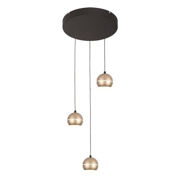 Freelight Moderne - Design - Hanglamp - 3 Lichts - Goud - Bilia