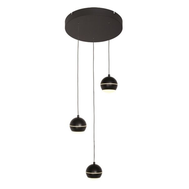 Freelight Moderne - Design - Hanglamp - 3 Lichts - Zwart - Bilia