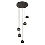 Moderne - Design - Hanglamp - 5 Lichts - Zwart - Bilia