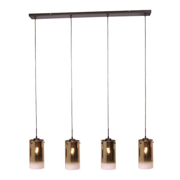 Freelight Moderne - Industriële - Hanglamp - 4 Lichts - Goud - Ventotto