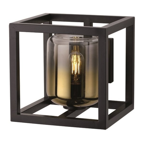 Freelight Moderne - Wandlamp - Zwart - Goud Glas - Dentro