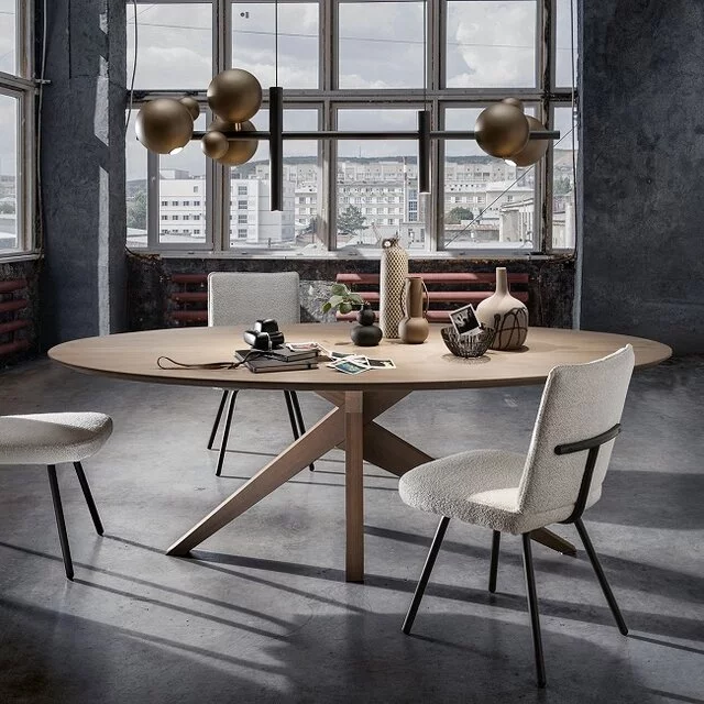 Hanglamp Urbino 6-lichts 150 cm zwart/platinum