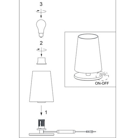 Anne Lighting Moderne tafellamp Ancilla 1-lichts zwart met smoke glas