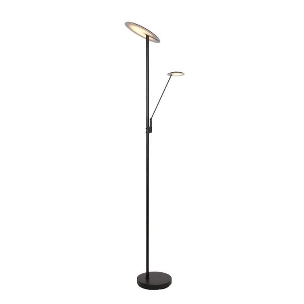 Steinhauer Moderne - Vloerlamp - Uplight - Zwart - LED - Daphne
