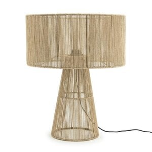 By-Boo Landelijke Oosterse tafellamp Oshu 1-lichts Jute