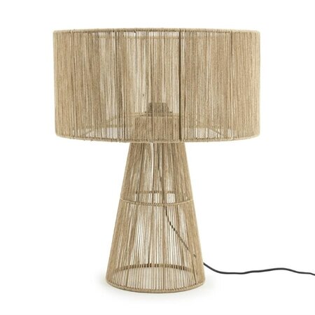 By-Boo Landelijke Oosterse tafellamp Oshu 1-lichts Jute